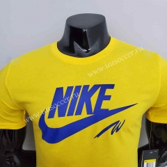 2022-23 NBA Nike Yellow Cotton T-shirt-CS