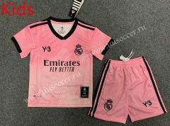 2022-23 Real Madrid Pink kids Soccer Uniform-GB