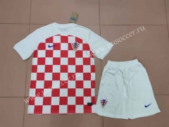 2022-23 World Cup  Croatia Home Red&White  Soccer Uniform-718