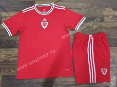 2022-23 Wales Home Red  Soccer Uniform-8381