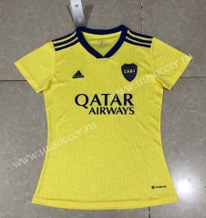 2022-23 Boca Juniors 2nd Away Yellow  Female Thailand Soccer Jersey-HR