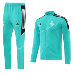 2022-23  Real Madrid Lake Green  Soccer Jacket Uniform-LH