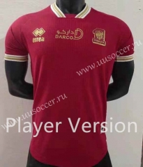 Player Version 22-23 Al Ittihad  Red Thailand Soccer Jersey AAA-8381