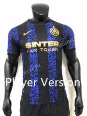 Player Version 2022-23 Inter Milan Home Blue& Black Thailand Soccer Jersey AAA-9380