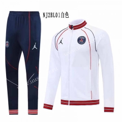 2022-23 Paris SG White  Soccer Jacket Uniform -LH