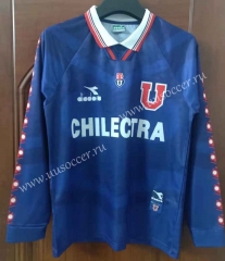 1996 Retro Version  Universidad de Chile Blue Thailand LS Soccer Jersey AAA-7T