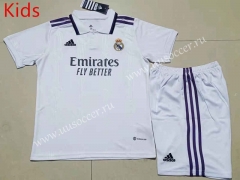 2022-23 Real Madrid Home White  kids Soccer Uniform-507