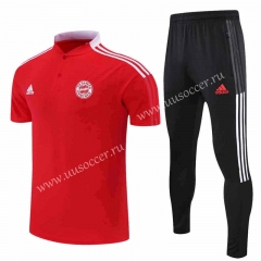 2022-23 Bayern München Red Thailand Polo Uniform-4627