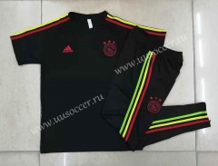 2021-2022 Ajax Black Soccer Tracksuit Uniform-815