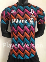 Player Version 2022-23  Juventus Blue&Pink Thailand Soccer Jersey AAA-7505