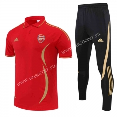 2022-23  Arsenal Red Thailand Polo Uniform-4627