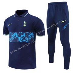 2022-23 Tottenham Hotspur Royal Blue Thailand Polo Uniform-4627