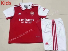2022-23 Arsenal Home Red Youth/ Kids Soccer Uniform-507