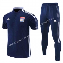 2022-23 Olympique Lyonnais Black Thailand Polo Uniform-4627