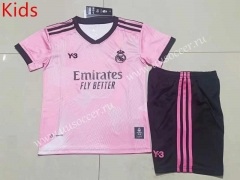 special edition 2022-23 Real Madrid Pink kids Soccer Uniform-507