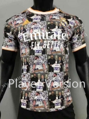 Player version 2022-23 special edition Real Madri Black&White Thailand Soccer Jersey AAA-2818