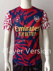 Player version  2022-23 joint name Arsenal Blue& Red  Thailand Soccer Jersey AAA-807