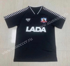 1992 CD Colo-Colo Away  Black Thailand Soccer Jersey AAA-512
