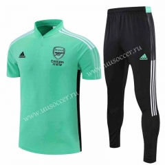 2022-23  Arsenal Green  Thailand Polo Uniform-4627