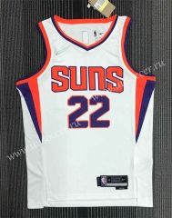 75th anniversary NBA Phoenix Suns White#22  Jersey-311