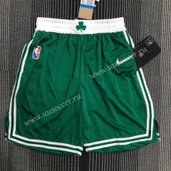 75th anniversary NBA Boston Celtics Green Shorts-311