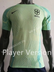 Player Version 22-23 Brazil Green Thailand Soccer Jersey AAA-518