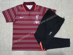 2022-23 Liverpool Dark Red  Thailand Polo Uniform-815