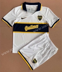 96-97 Retro versionBOCA Juniors Away Black&White Soccer Uniform-AY