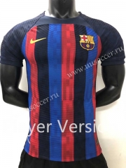 Player Version 2022-23  Barcelona Home Red&Blue Thailand Soccer Jersey AAA-2016