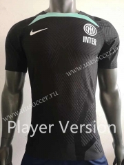 Player Version 2022-23 Inter Milan  Black Thailand Soccer Jersey AAA-518