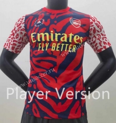 Player version  2022-23 joint name Arsenal Blue& Red  Thailand Soccer Jersey AAA-518