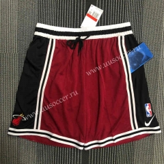 NBA Miami Heat Dark Red   Shorts-311