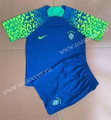 Concept version 2022-23 Brazil Blue Soccer Uniform-AY