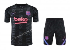 2022-23 Barcelona Black Thailand Training Soccer Uniform-418