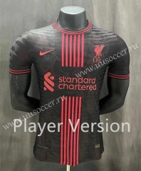 Player version 2022-23 Liverpool Black  Thailand Soccer Training Jersey AAA-GB