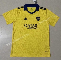 2022-23  Boca Juniors Away Yellow Thailand Soccer Jersey-818