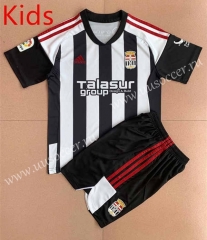 2022-23  FC Cartagena Home Black& White kids Soccer Uniform-AY