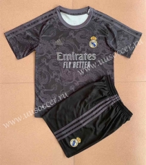 2022-23 Concept version Real Madrid Black&Gray  Soccer Uniform-AY