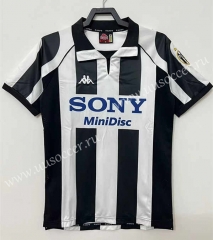 Retro Version 97-99 Juventus Home Black&White  Thailand Soccer Jersey AAA-811