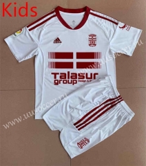 2022-23  FC Cartagena Away White kids Soccer Uniform-AY