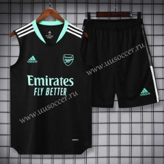 2022-23 Arsenal Black Thailand Soccer Training Vest Uniform-418