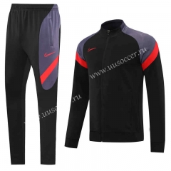 2022-23  Nike Purple&Black Soccer Jacket Uniform -LH