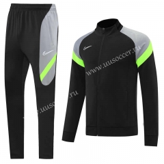 2022-23  Nike Gray&Black Soccer Jacket Uniform -LH