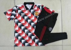 2022-23 Manchester United Black&Red Thailand Polo Uniform-815