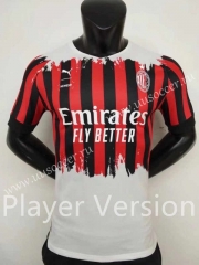 Player Version 2022-23 AC Milan 3rd Away White& Red& Black Thailand Soccer Jersey AAA