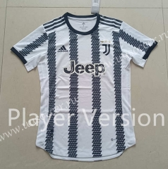 Player Version 2022-23  Juventus Home Black&White  Thailand Soccer Jersey AAA-807