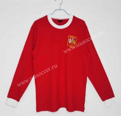 1963 Retro Version Manchester United Home Green  Thailand LS Soccer Jeesey AAA-c1046