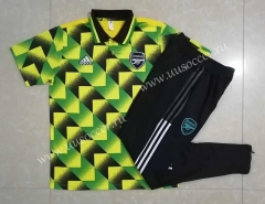2022-23  Arsenal Black&Green Thailand Polo Uniform-815