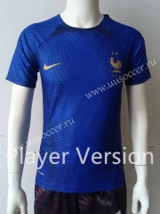 Player Version2022-23 special edition  France  Blue Thailand Soccer Jersey AAA-807