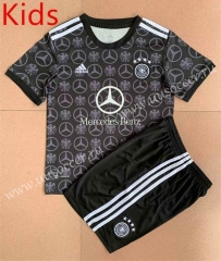 2022-23 Concept version Germany Black kids Soccer Uniform-AY